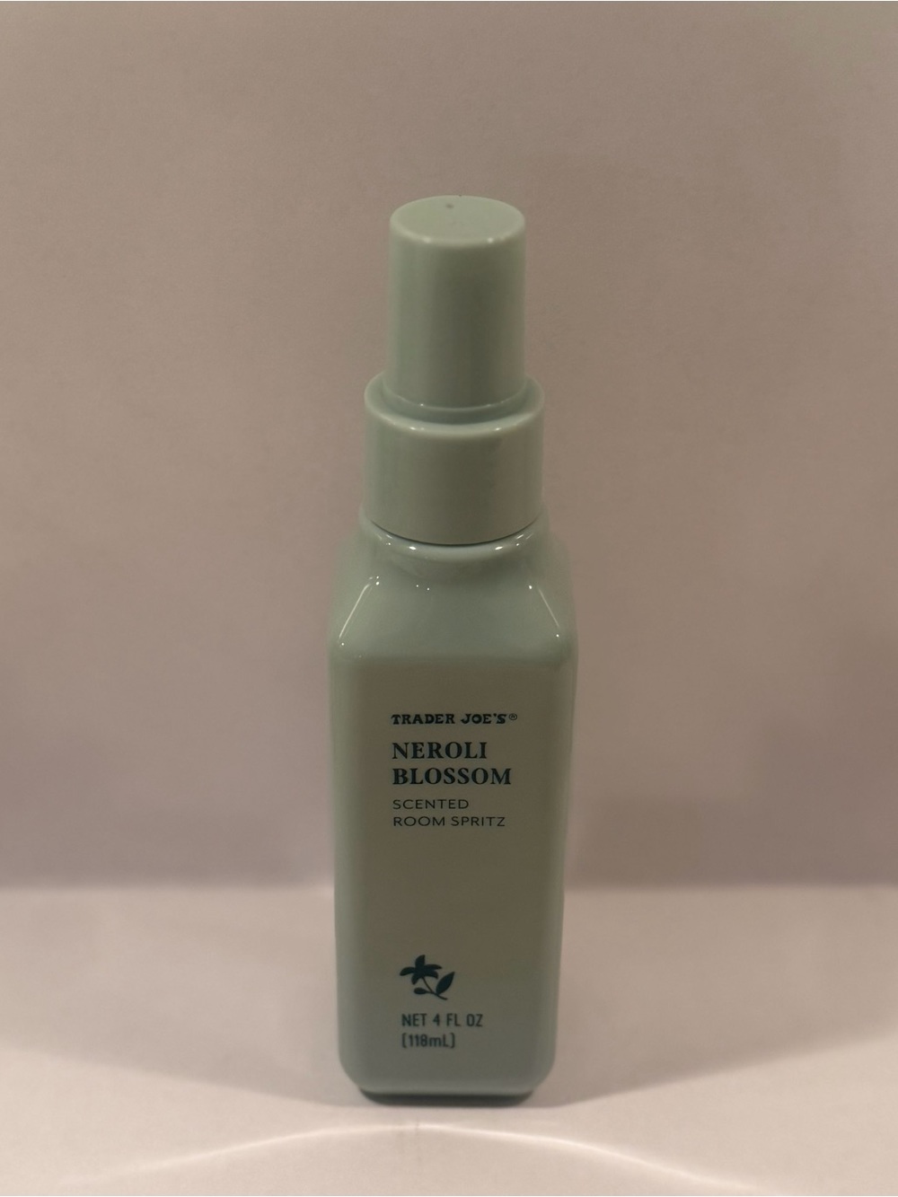 Trader Joe's Neroli Blossom Room Spritz - Mint Green Bottle